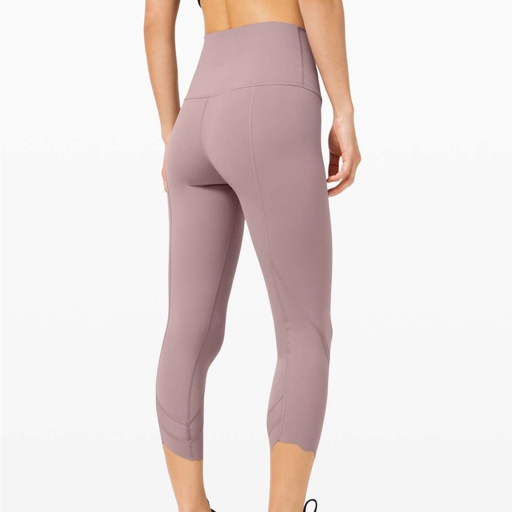 Lululemon Purple/Silver High-Waisted Leggings